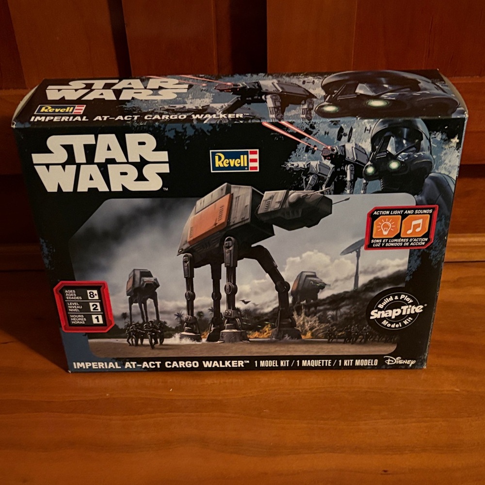 Star Wars Imperial AT-ACT Cargo Walker Model Kit - Black & Gray